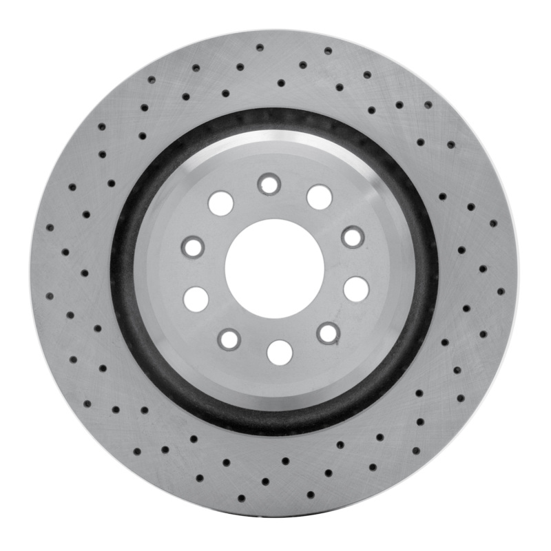 Maserati Ghibli Brake Rotor (1) - Rear - R1 Concepts - Drilled - `14-`22